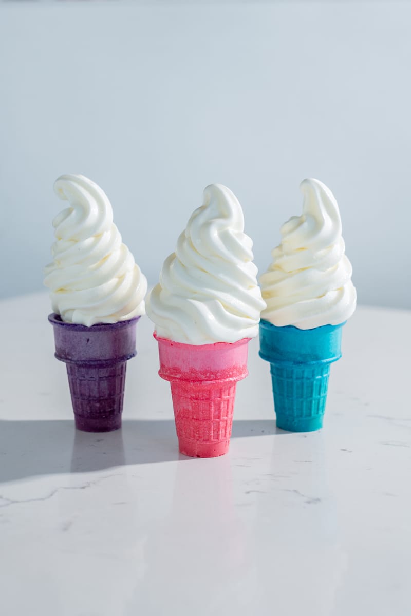 Soft serve cake cone